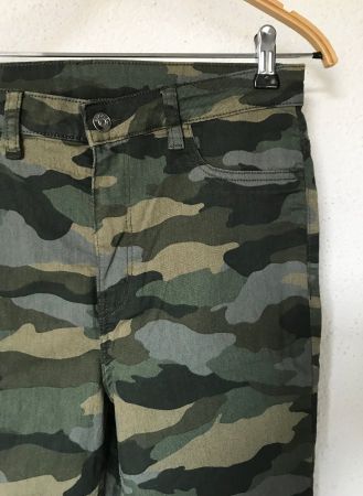 Stretch Jeans Camouflage, Grösse: M