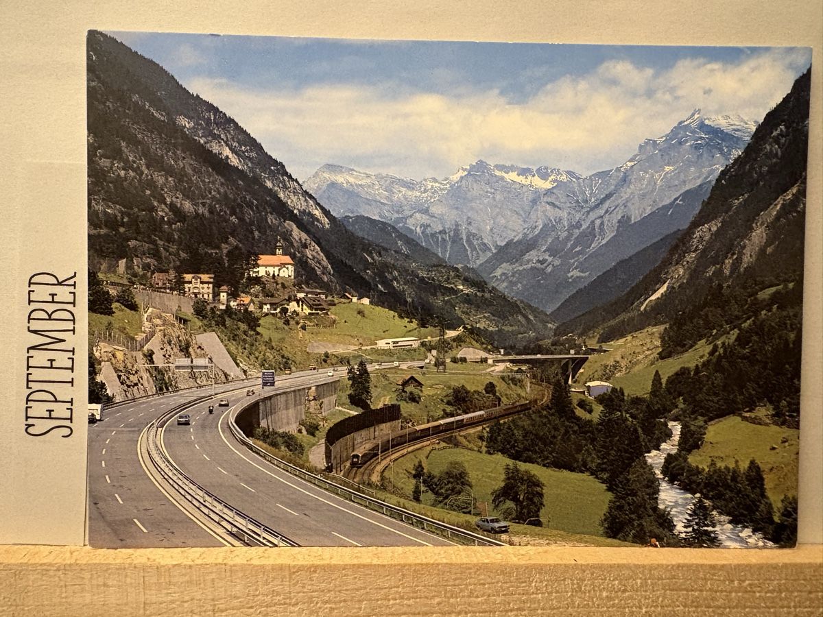 Cartoline postali: AK von Ausfahrt Wassen Susten Interlanken – Usato da Rümlang venduto da Brieftaube1
