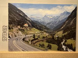 AK von Ausfahrt Wassen Susten Interlanken