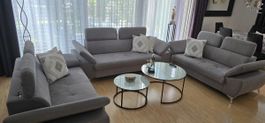 Sofa 3-Sitzer grau 160cm guter Zustand