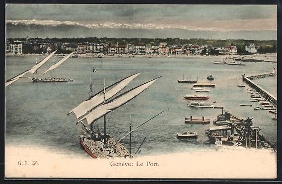 Ansichtskarten: AK Genève, Le Port – Gebraucht aus Berlin von bartko-reher