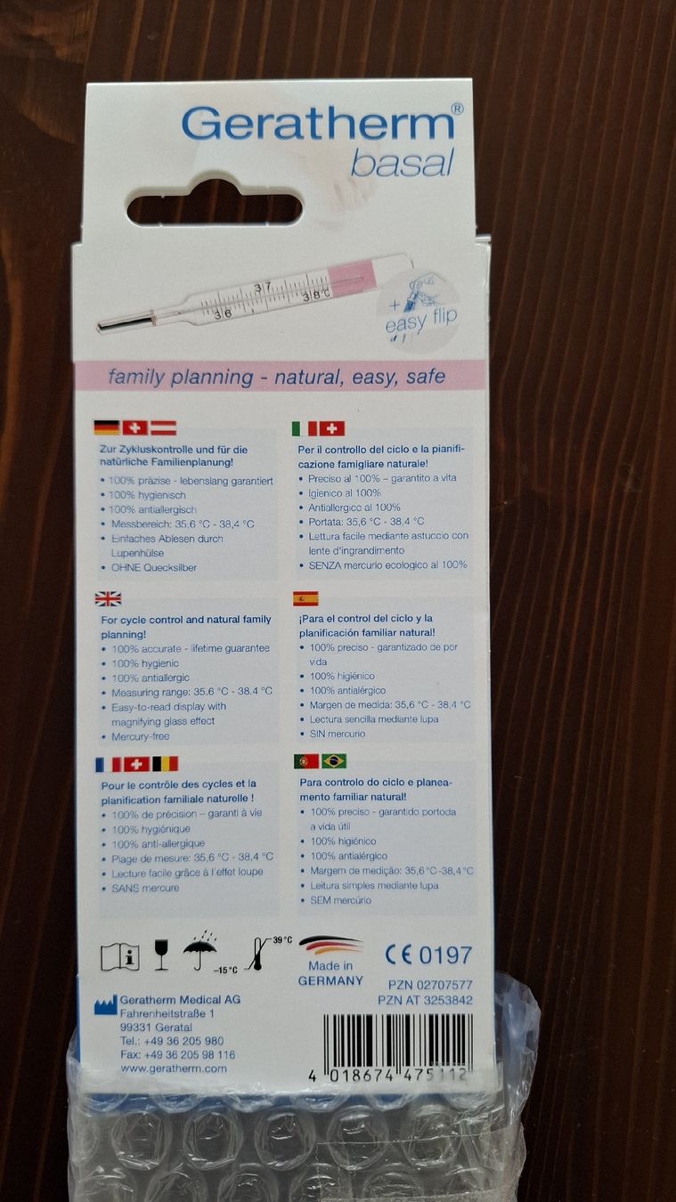 Altro per la casa: natürliche Empfängnis / Zyklusthermometer – Nuovo e nell'imballaggio originale da Birrwil venduto da voe_nxc8 6