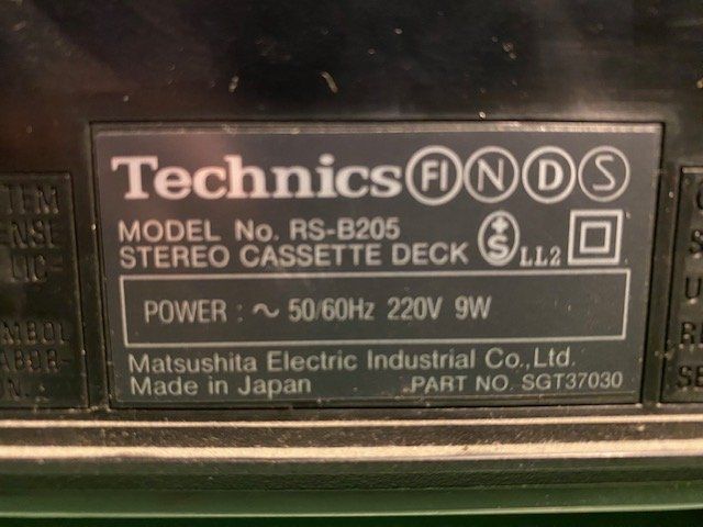 Technics Registratori: Technics Tape RS-B205 – Usato da Würenlingen venduto da Schneiderhifi 7