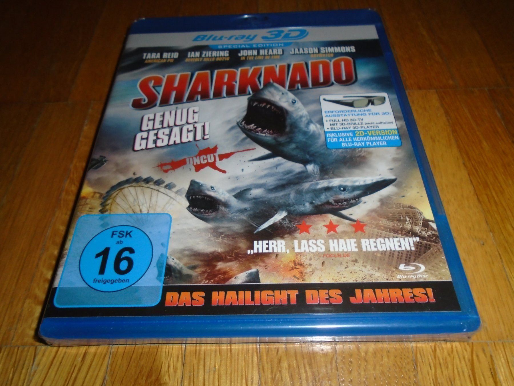 Alle DVDs: Sharknado - Shark Storm - 3D & 2D BLU-RAY - UNCUT – Neu und originalverpackt aus Basel von havsok