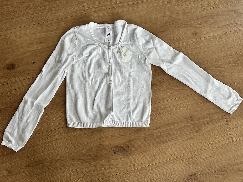 Giacche & Cappotti: Strickjacke weiss 128 – Usato da Buchrain venduto da eule2109 1
