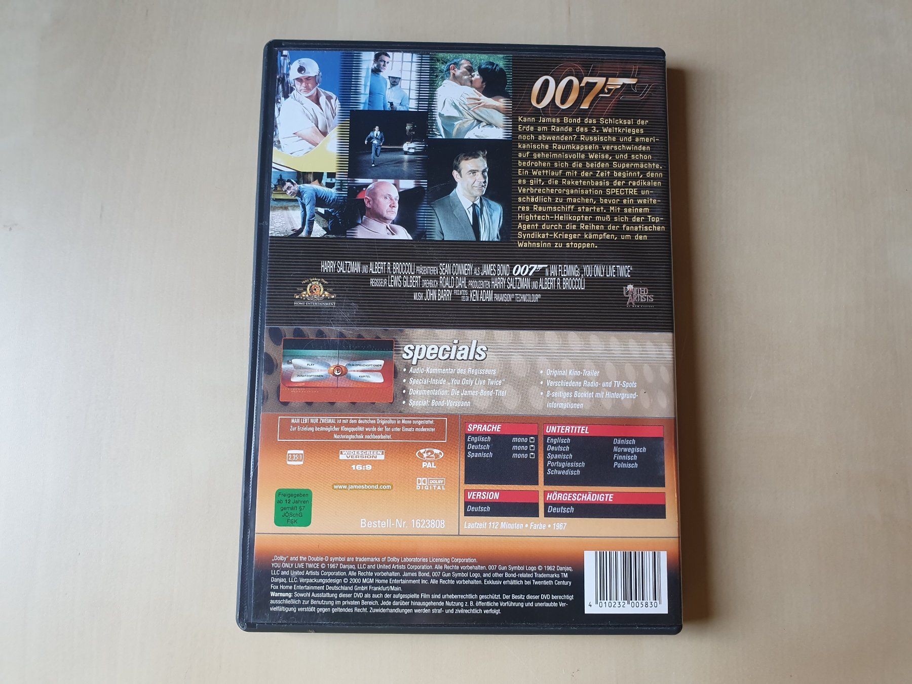 Tutti i DVDs: Man lebt nur zweimal 007 James Bond – Usato da Stansstad venduto da collectorsshop 1