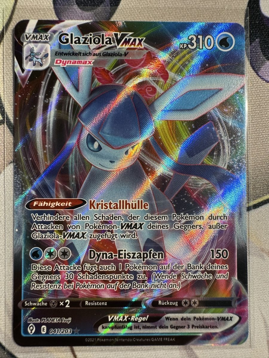 Pokémon Carte collezionabili: Glaziola Vmax 041/203 – Nuovo (secondo la descrizione) da Therwil venduto da CarottiCards