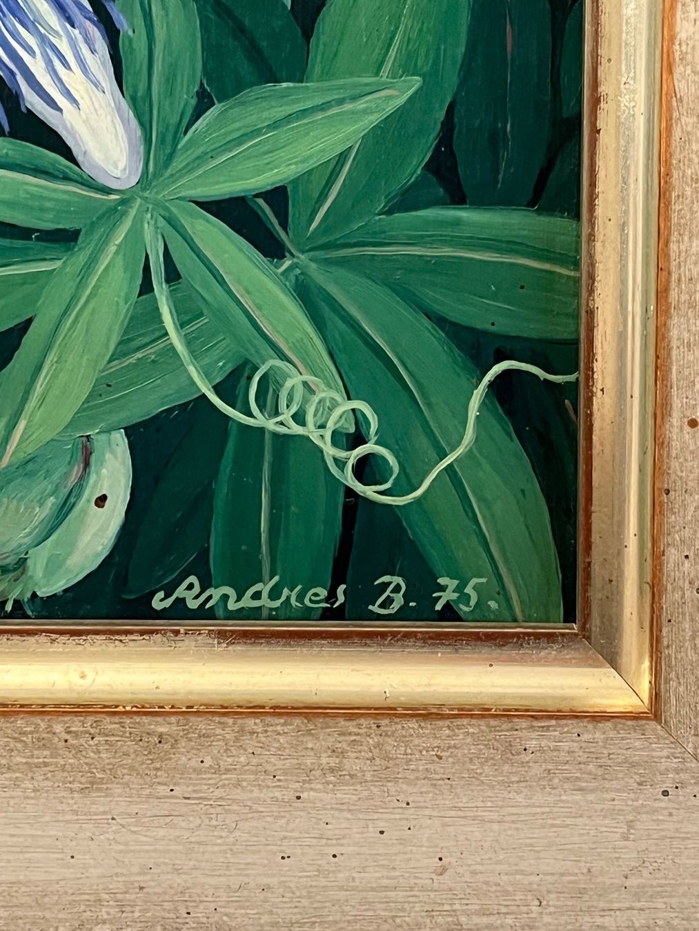 Dipinti: **Andreas Barth**, 1975 Passionsblumen – Usato da Basel venduto da PAUL_ART 3