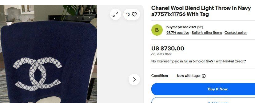 Chanel Foulard & Sciarpe: Chanel Schal / châle 74 x 220 cm – Usato da Collonges venduto da Auganien 7