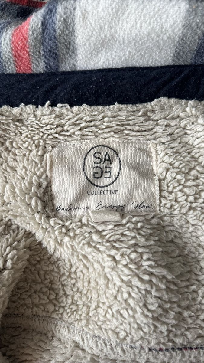 Giacche: Sage Collective Hemdjacke kariert mit Teddyfutter  – Usato da uerikon venduto da SITRRY4 2