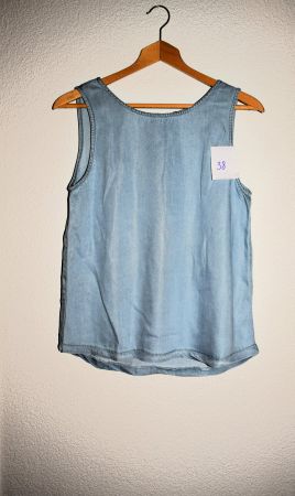 Top in Denim-Optik, Gr. 38, Sommerlich und leicht!