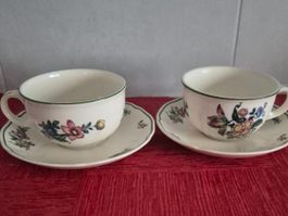 Villeroy&Boch porce Alt  trassburg, 2 Tasses et sous-tasses