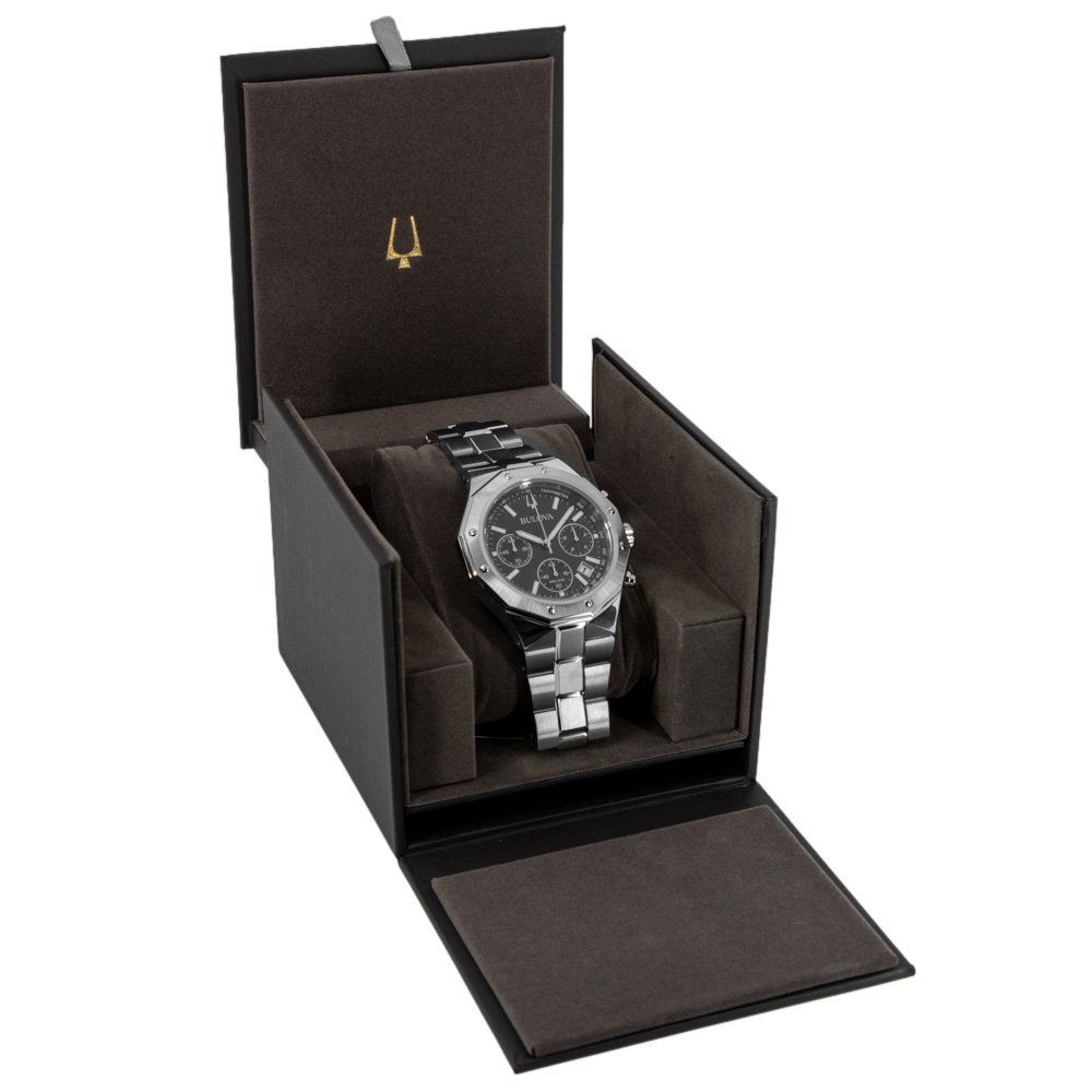Bulova Orologi: Bulova Men's 96B410 Octagon Precisionist Quartz – Nuovo e nell'imballaggio originale da Schindellegi venduto da harveystore 8