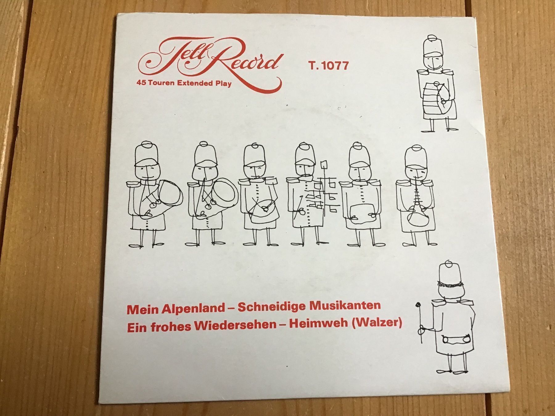 Dischi in vinile: single, Tell Record, mein alpenland – Usato da liestal venduto da makai05