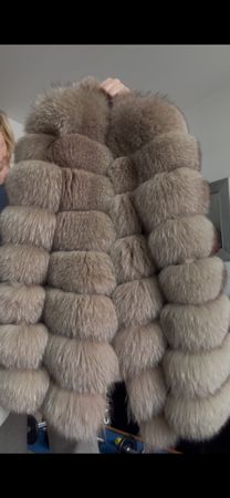 Pelz Jacke Polarfuchs L