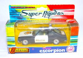 VINTAGE SUPER ZUSTAND SEHR RAR POLIZIA FORD CAPRI CUIVAL1:43