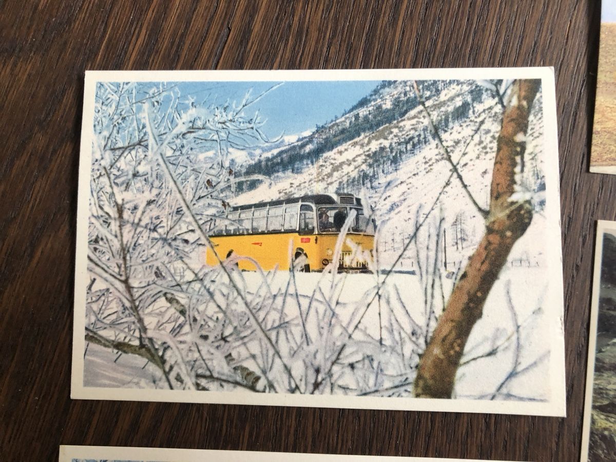 Cartoline postali: 9 offizielle Werbekarten POSTAUTO PTT – Usato da Lufingen venduto da Rac0 2