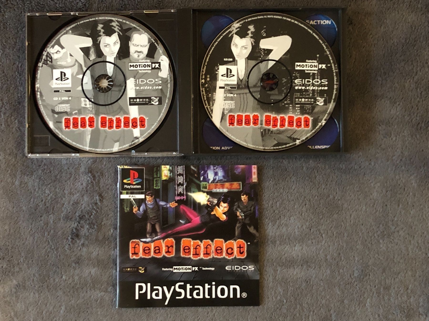 Sony Giochi: PlayStation 1 fear effect 4 Disc – Usato da Regensdorf venduto da scheissspiel 1