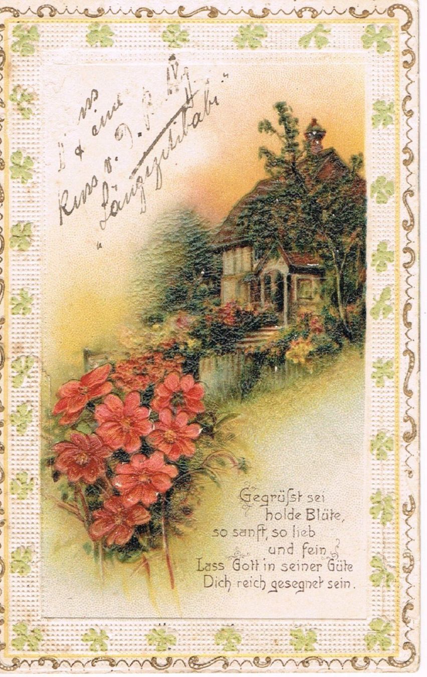 Cartoline postali: Kunstvolle Grusskarte, relig. Vers – Usato da Buchs AG venduto da Baerfisch