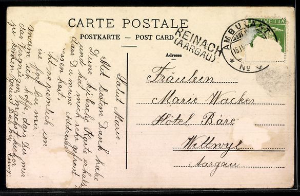 Cartoline postali: AK Pfeffikon /LU, Kirche und Ort, Obstgarten – Usato da Berlin venduto da bartko-reher 1