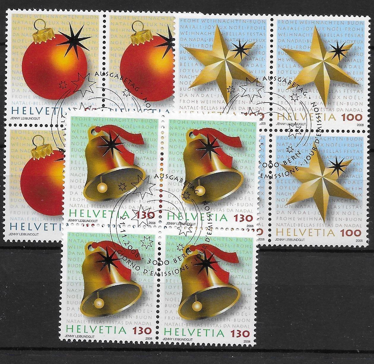 Alle Briefmarken: B1291 - Noel 2008 B4 1er jour – Gebraucht aus Trélex von Phil_Albert