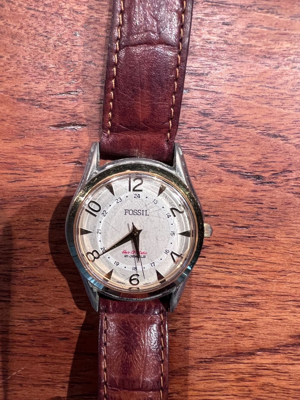 Fossil Uhren: Fossil, mechanische Bicolor Uhr Restrostyle – Gebraucht aus Richterswil von Solemare47Nicole 1