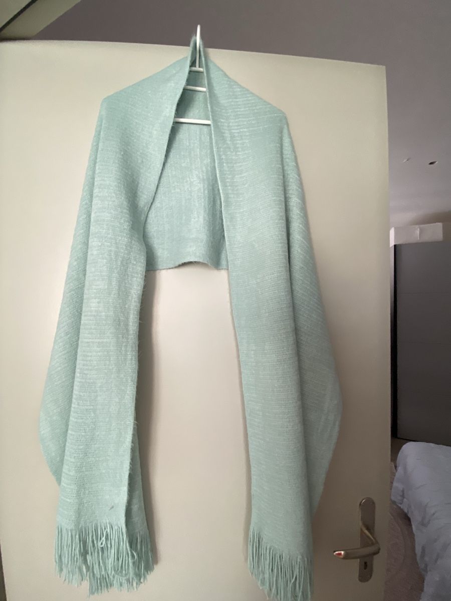 Foulard & Sciarpe: Schal lang mint mit Fransen neu – Nuovo (secondo la descrizione) da Brugg AG venduto da Honeybee6 1