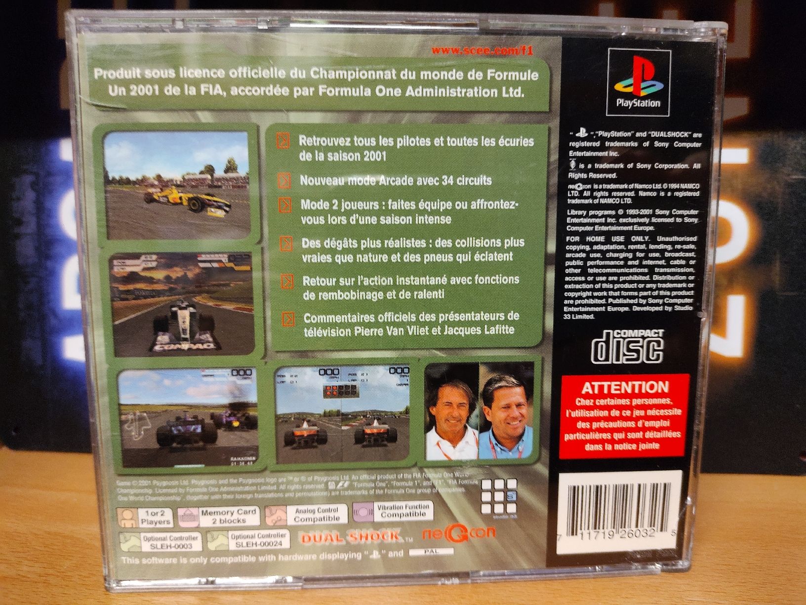 Sony Giochi: F1 Formula One 2001 PlayStation 1 PS1  – Usato da Fribourg venduto da PastGame 1