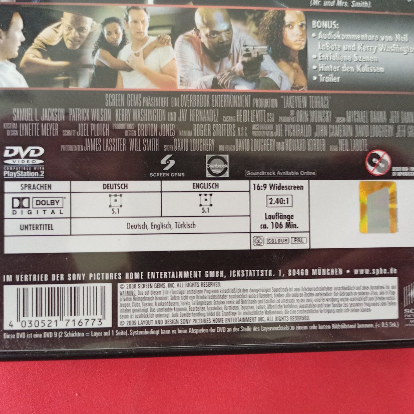 Alle DVDs: Lakeview Terrace – Gebraucht aus Dübendorf von kb86_MOVIE 2
