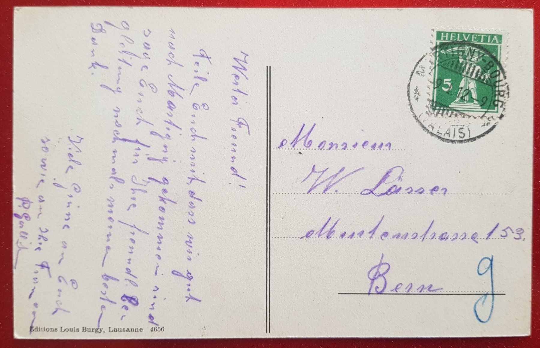 Ansichtskarten: RAR: Trient - Vue générale 1912 – Gebraucht aus Melchnau von Fishel 1