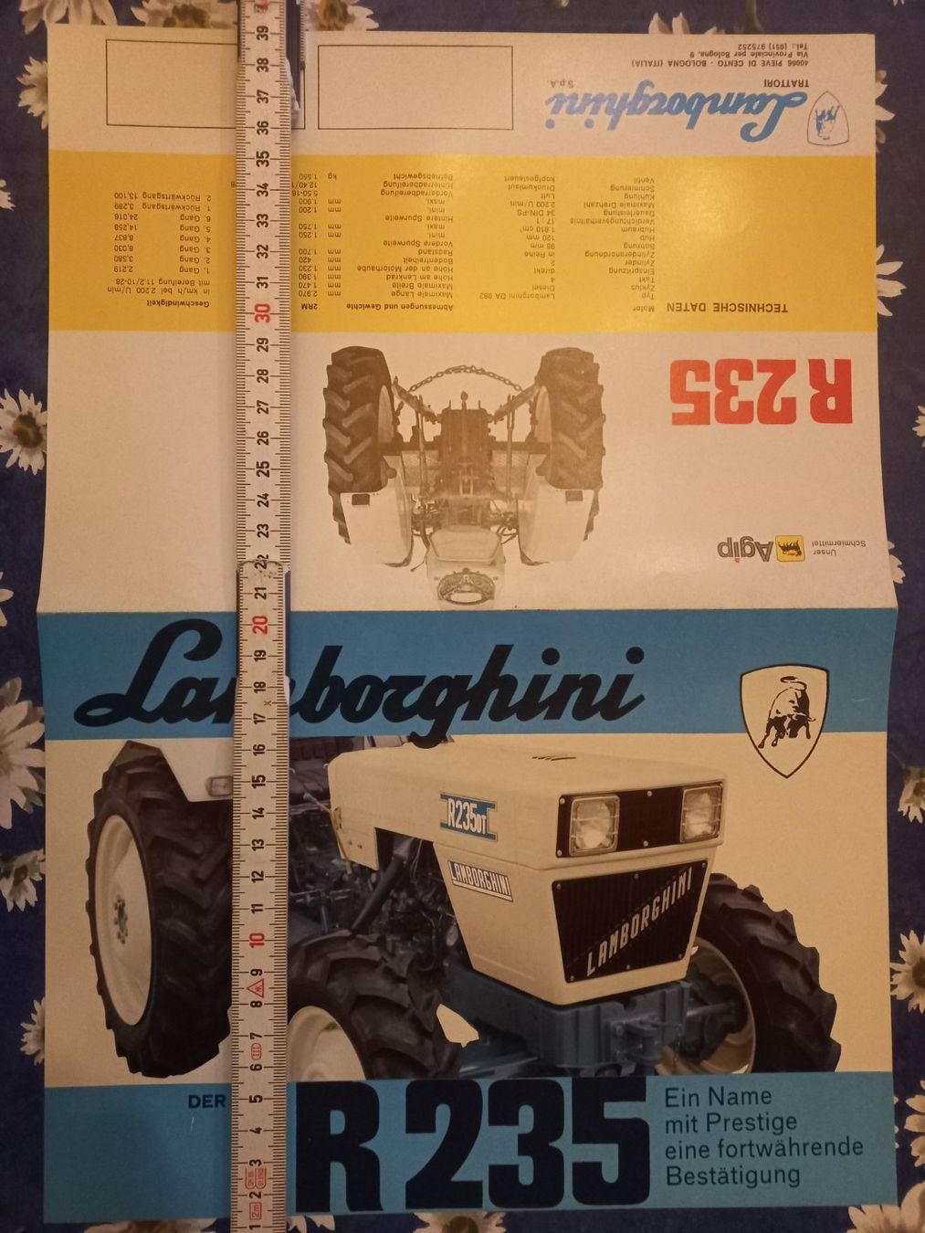 Lamborghini Documenti: Original Oldtimer Traktor Prospekt Lamborghini 235 Deutsch – Nuovo (secondo la descrizione) da Dulliken venduto da classiclerchdulliken