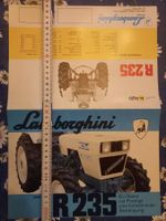 Original Oldtimer Traktor Prospekt Lamborghini 235 Deutsch