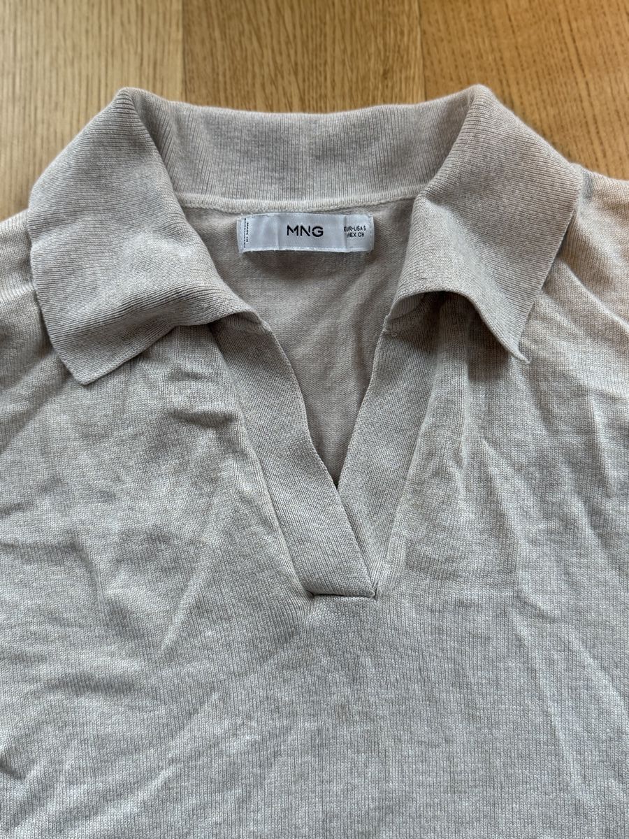 Maglioni & Felpe: Mango Strickpullover mit Kragen, Beige, Grösse S – Nuovo (secondo la descrizione) da Ebikon venduto da her_82yr 2