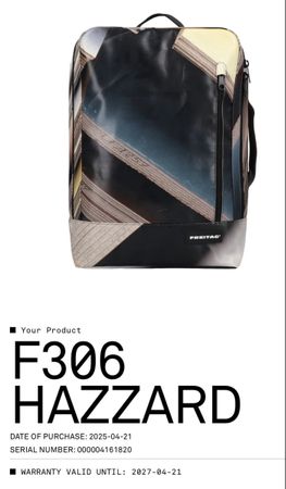 Rucksack Freitag F306 Hazzard mehrfarbig neu, ungetragen