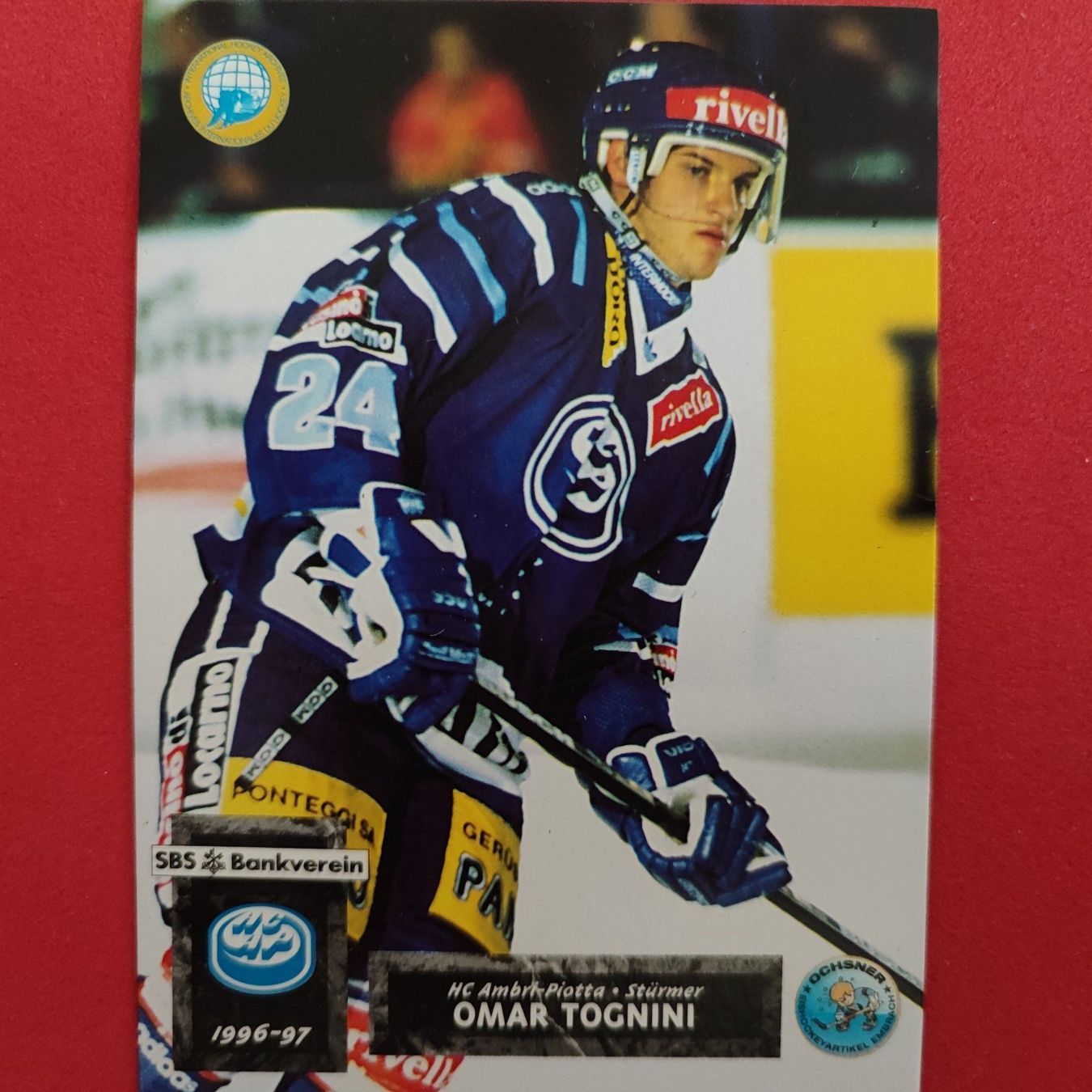 Carte collezionabili: Omar Tognini - HC AMBRI - 1996/97 – Usato da Dübendorf venduto da kb86_MOVIE