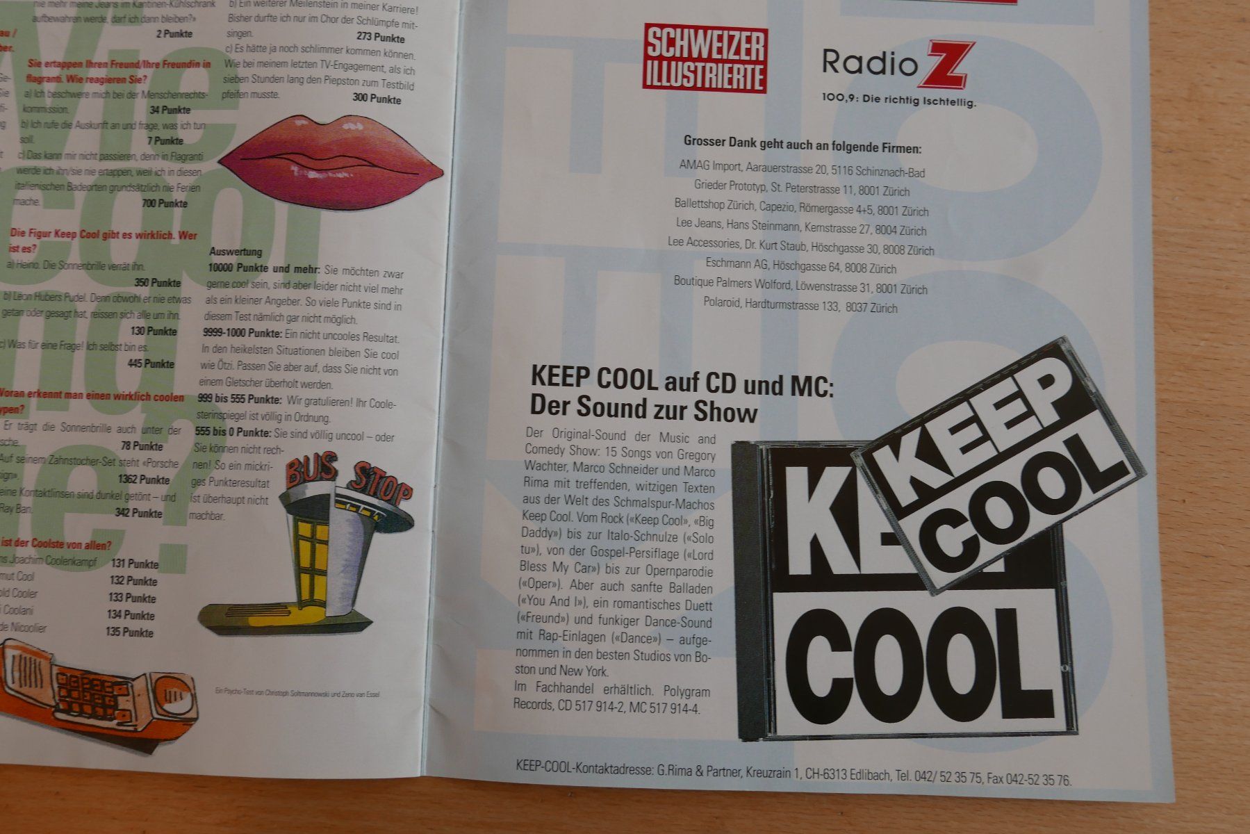 Documents: Original Programmheft KEEP COOL Music and Comedy Show Mar... – D'occasion à Rotkreuz par nigal 3