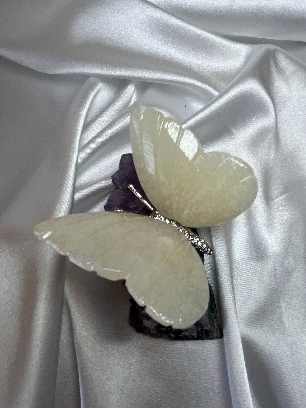 Tutte le decorazioni: Schmetterling aus Kristall auf Amethyst – Nuovo e nell'imballaggio originale da Zürich venduto da unique2010 1
