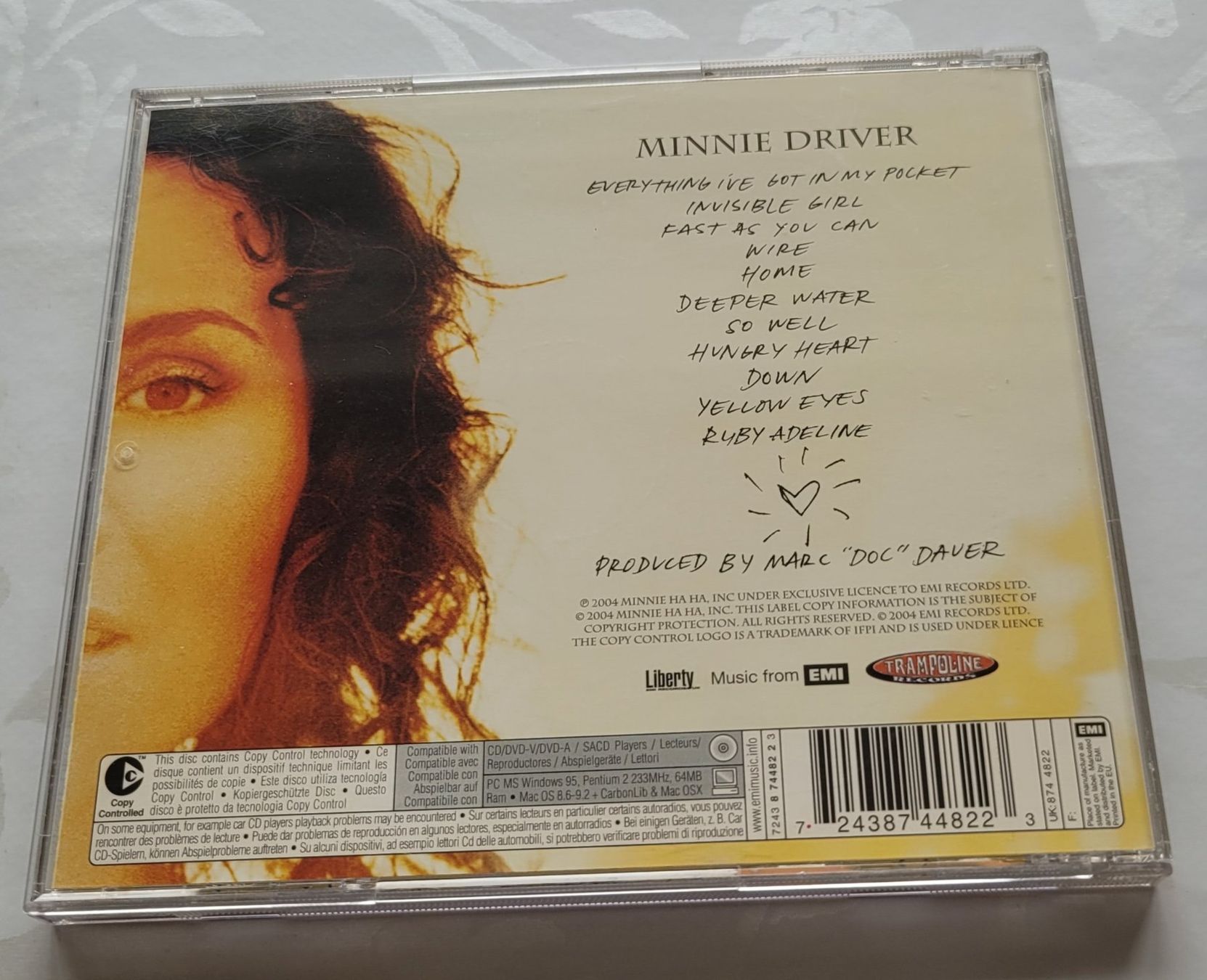 CDs: Minnie Driver - Everything I've got in my pocket - CD – D'occasion à Zürich par fourpaws 1