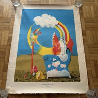 Folienlitografie "Paradies für einen alten Engel“ 1975