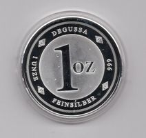 (430) 1 Unze Feinsilber, pp, Doktorrand