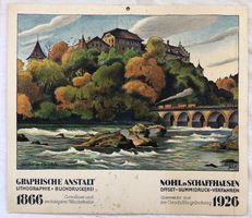 Orig. Rheinfall Plakat - Druckerei Nohl - Schaffhausen 1926