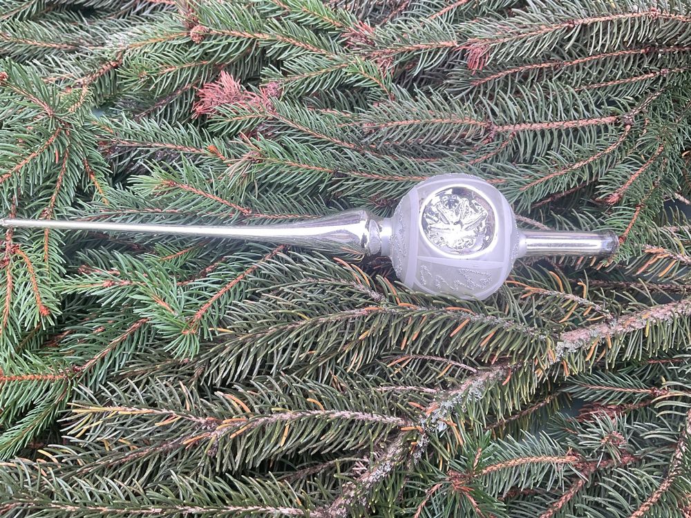 Ginger Ray Weihnachtsbaumspitze Discokugel Silber - Party Deko Für Weihnachten