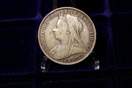Silbermünze Crown 1896