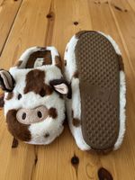 Kuschelige Kuh-Katze Pantoffeln Gr. 38, top