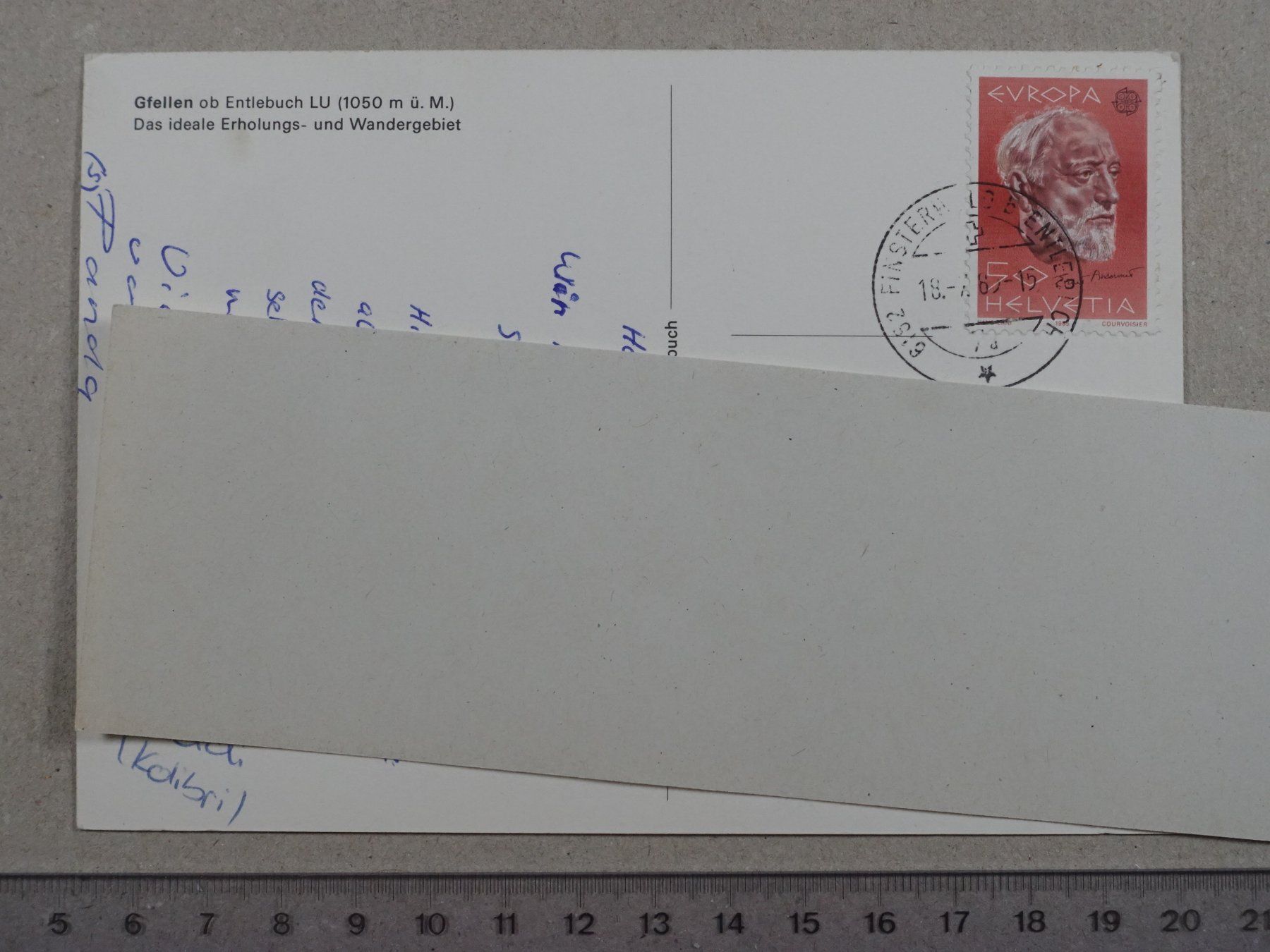 Cartoline postali: Gfellen ob Entlebuch, 1985 – Usato da Lenzburg venduto da fh1 1