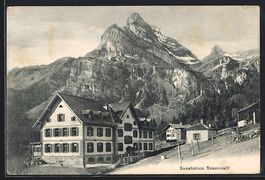 AK Braunwald, Blick zum Sanatorium
