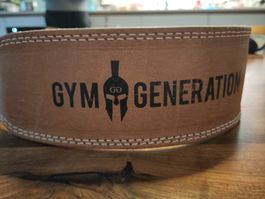 Gewichthebergürtel Gym Generation Leder natur gebraucht
