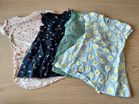 4x Sommerkleid Mädchen 92