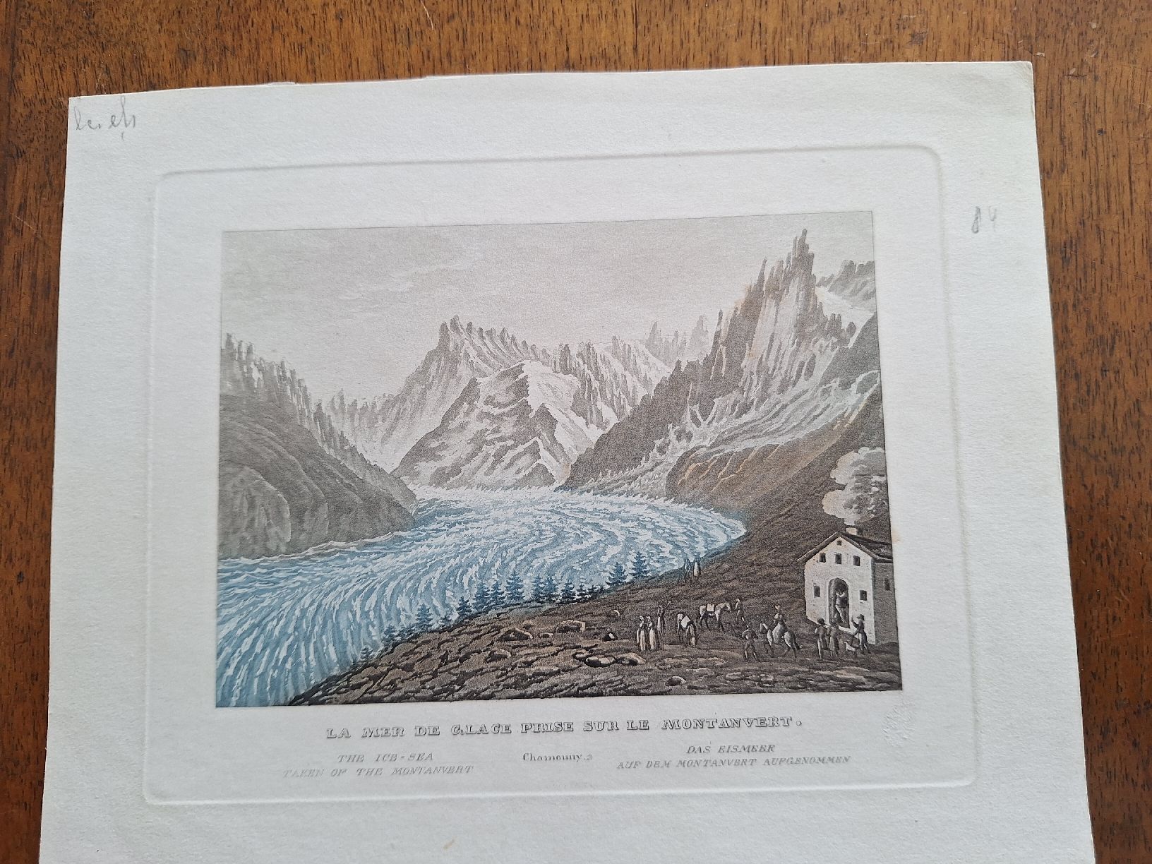 Incisioni: MER DE GLACE. MONTANVERT – Usato da Bevaix venduto da bohrap 1