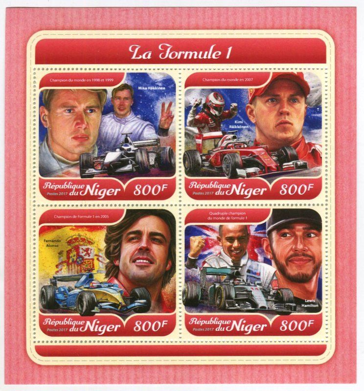 Tous les timbres: Block "Formel 1". Niger – Neuf avec emballage d'origine à Basel par Butsch5